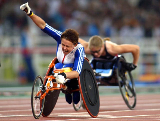 Tanni-Grey Thompson ended her Paralympic wheelchair racing career in Athens in 2004