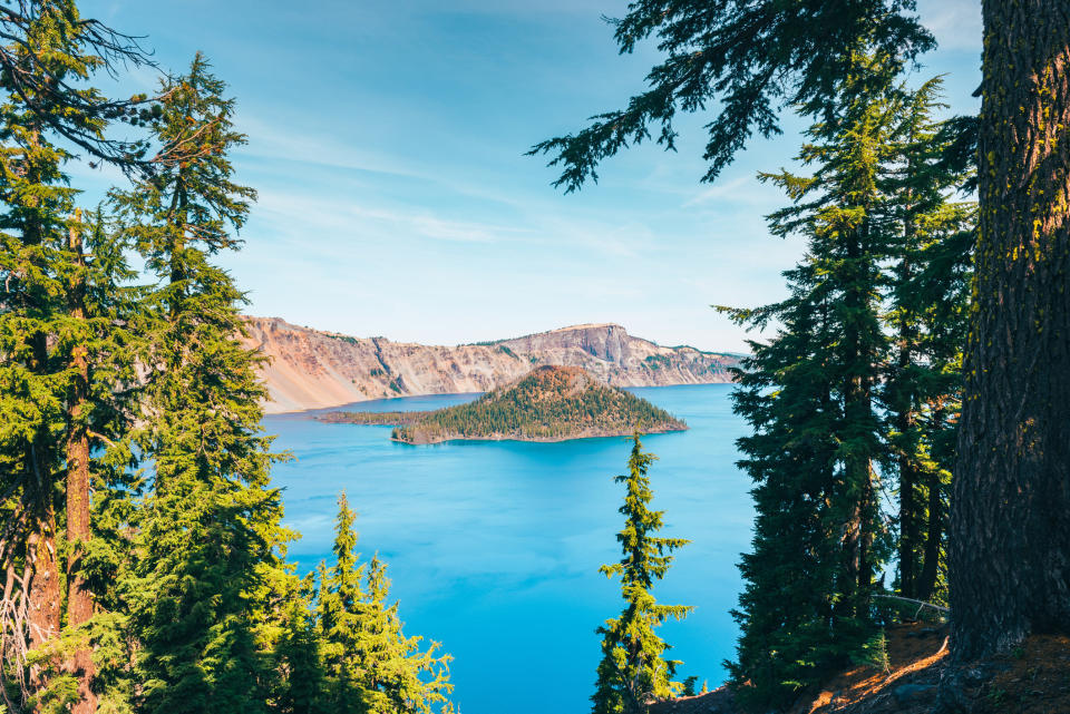 A look-out to Crater Lake.