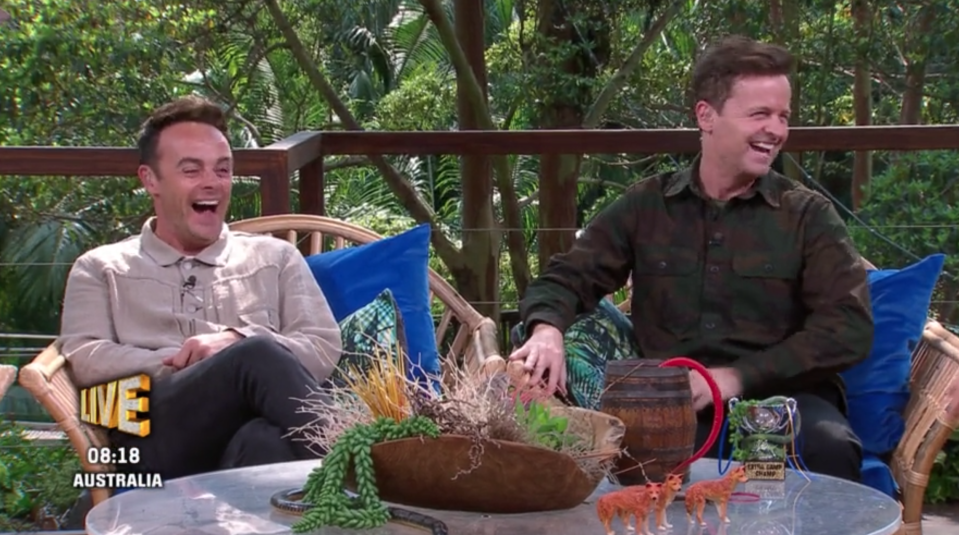 Ant and Dec on <i>I'm a Celebrity: Extra Camp</i>. (ITV)