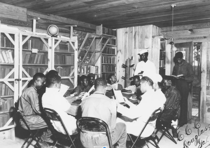 One of the few known photos of Company 1433, an all-Black unit of the Civilian Conservation Corps (CCC) that helped open much of the Okefenokee Swamp region for tourism and commerce in the 1930s and 1940s.