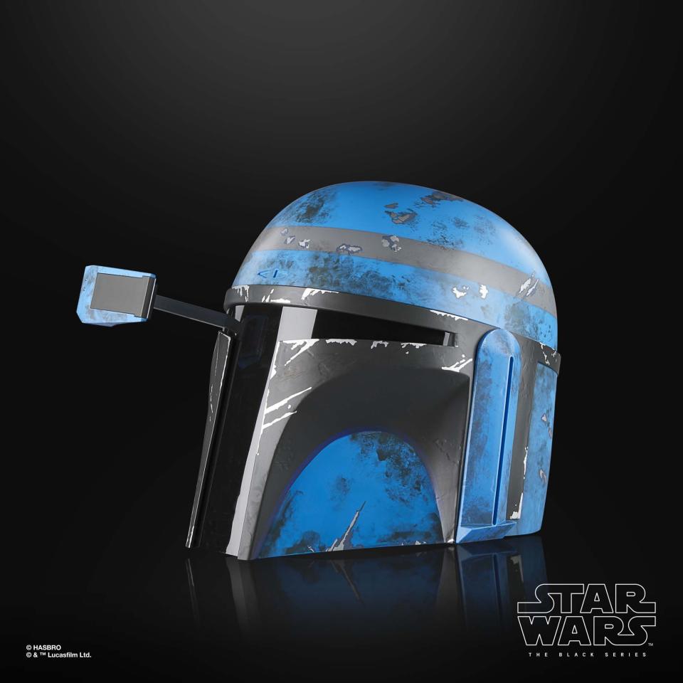 Axe Woves helmet posed against a dark background