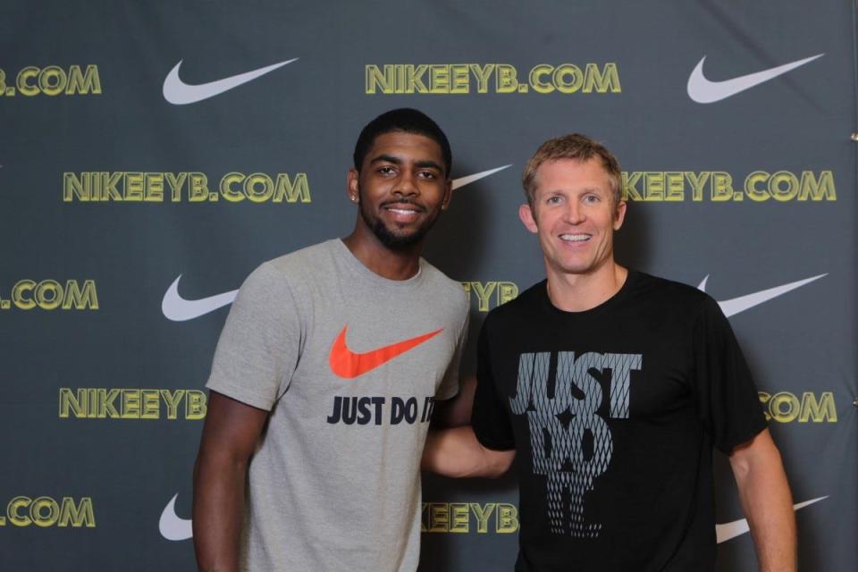 Kyrie Irving and Ganon Baker