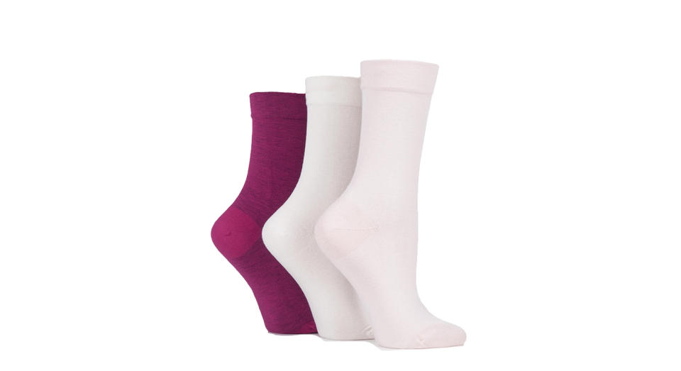 3 Pair Gentle Bamboo Ladies Socks