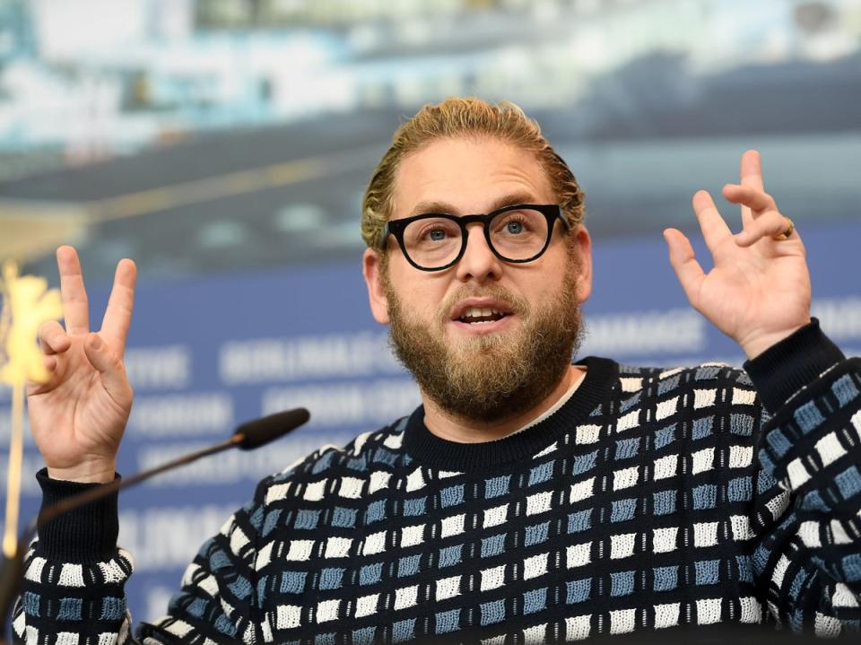 Jonah Hill was criticised for using the language of therapy in texts to his girlfriend (Getty)