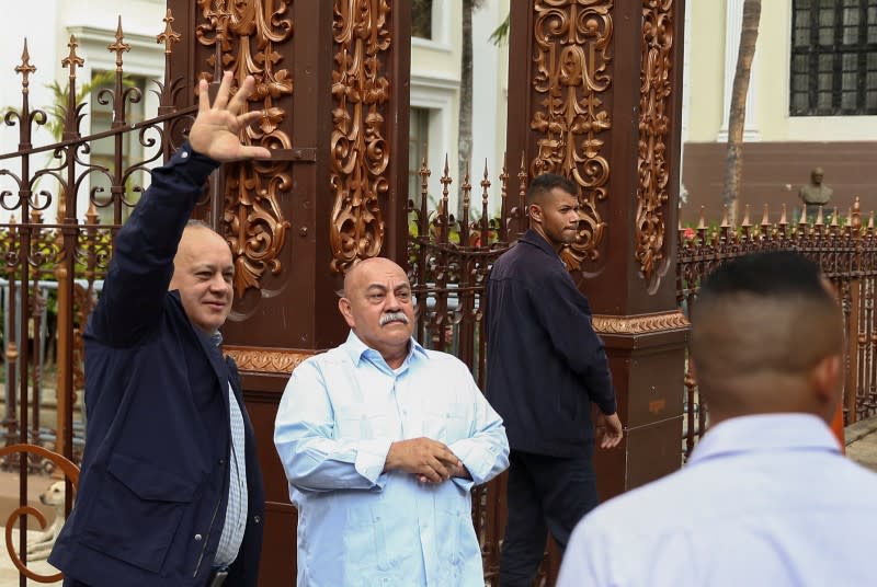 Venezuela's National Constituent Assembly President Diosdado Cabello, takes part in a special session of the National Constituent Assembly in Caracas