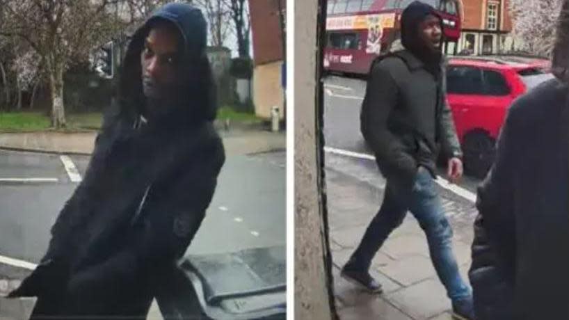CCTV images of two men which the police want to identify
