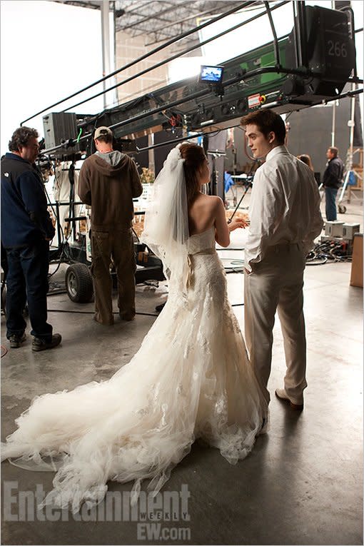 'Breaking Dawn': Check out a behind-the-scenes photo of Bella and Edward's nightmare wedding -- EXCLUSIVE