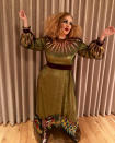 <p>After months of staying out of the spotlight, Adele triumphantly returned to Instagram showing fans her fun Halloween costume, with some fab hair and makeup. The singer had to cut her tour short due to damaged vocal cords, so hopefully singing isn’t part of her costume. (Photo: Instagram/Adele) </p>