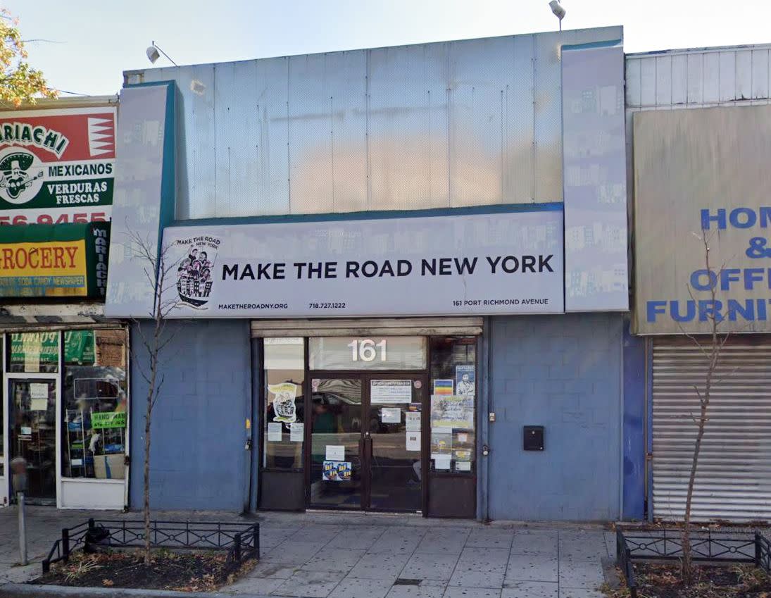 One of the Make the Road New York locations on Port Richmond Ave in Staten Island. 