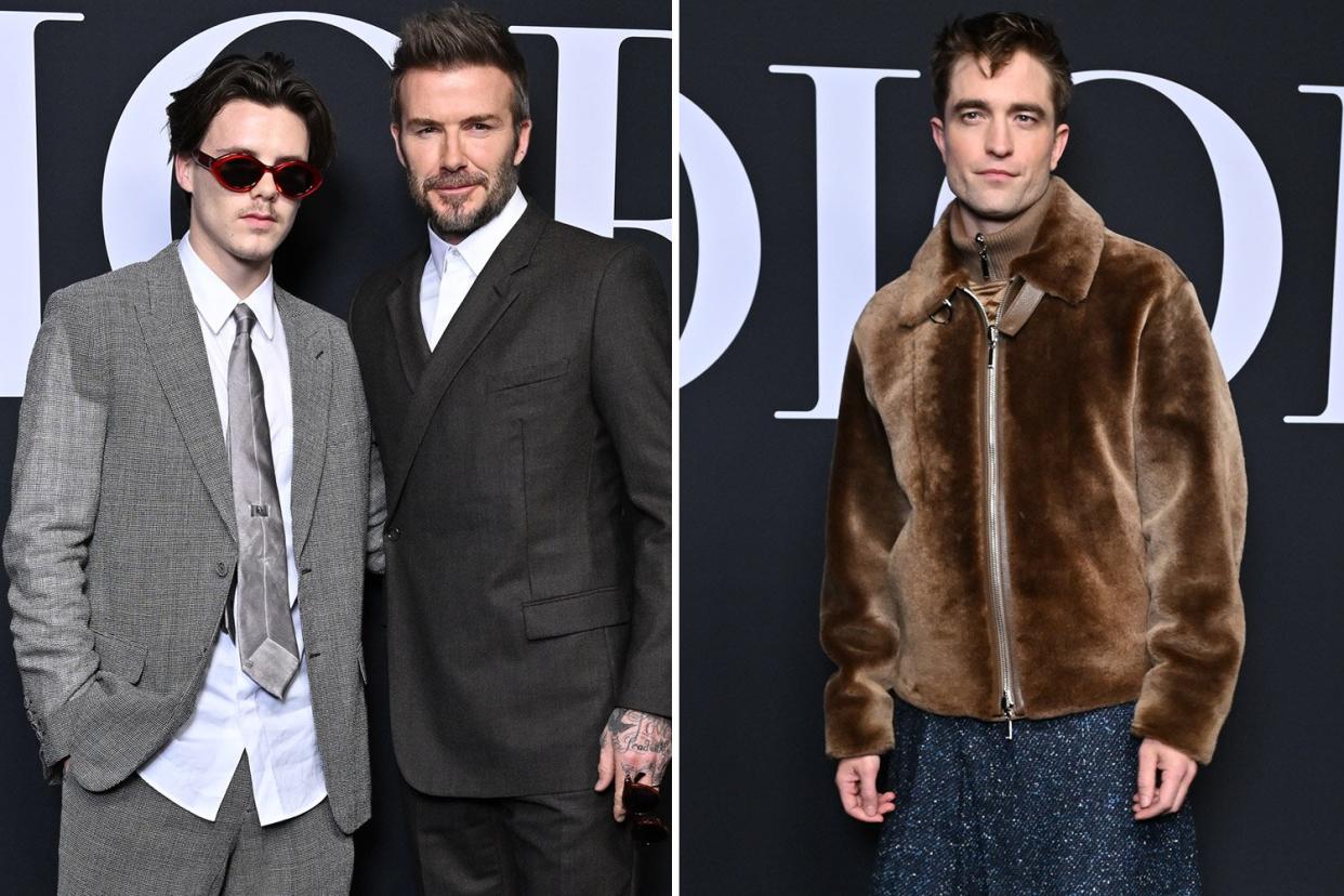 Robert Pattison and Beckham Boys Attend Dior PFW Show