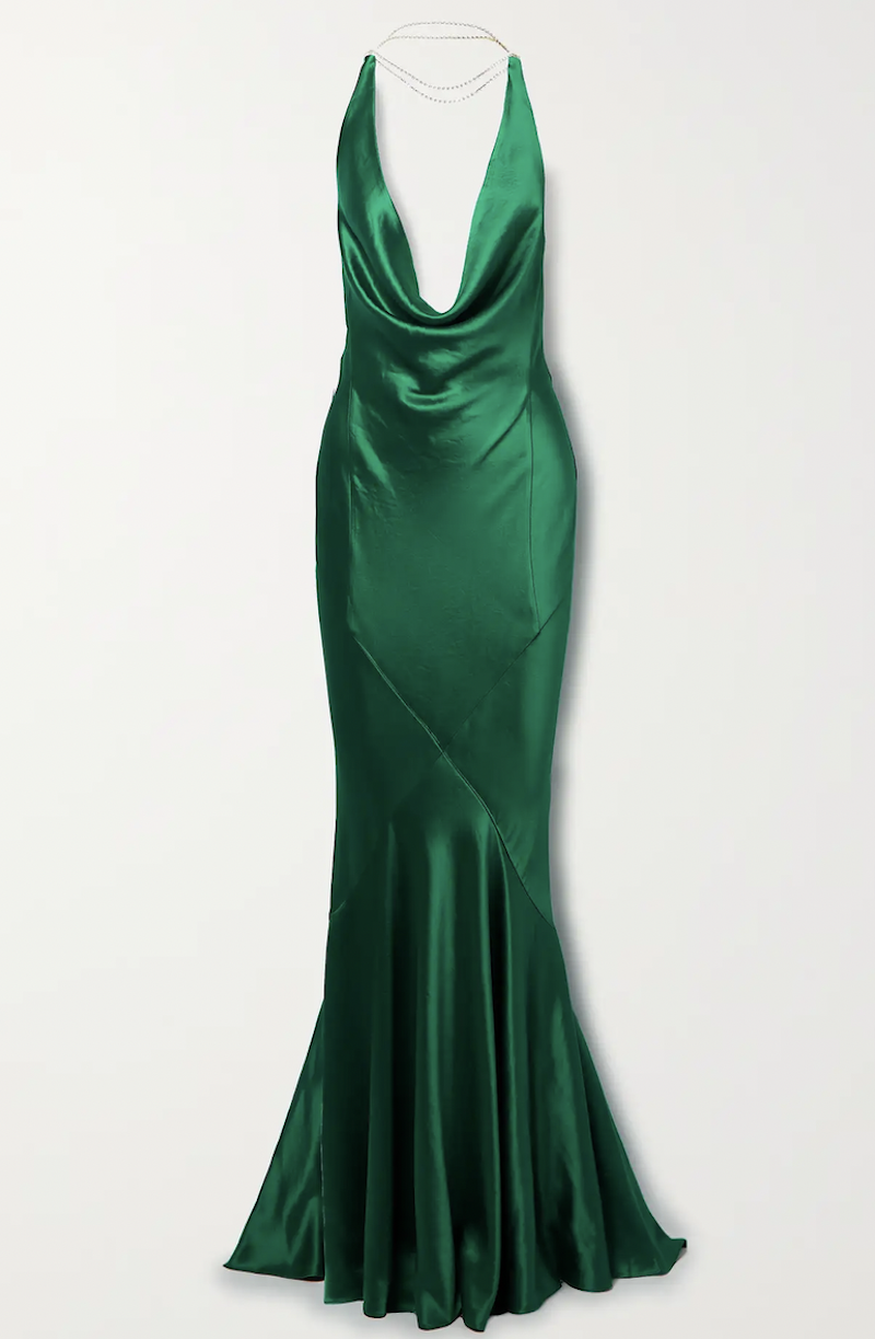 24) Eve Draped Halterneck Gown