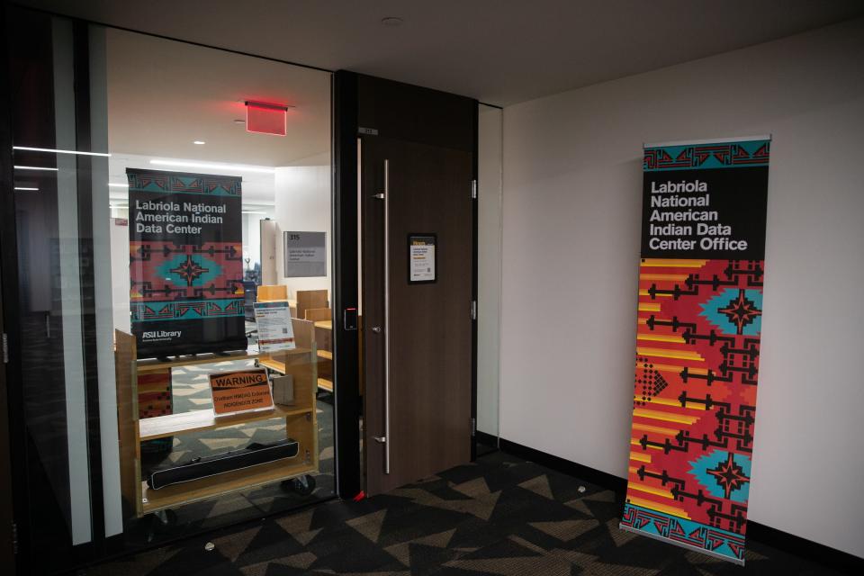 The Labriola National American Indian Data Center inside Hayden Library in Tempe on Aug. 15, 2023.