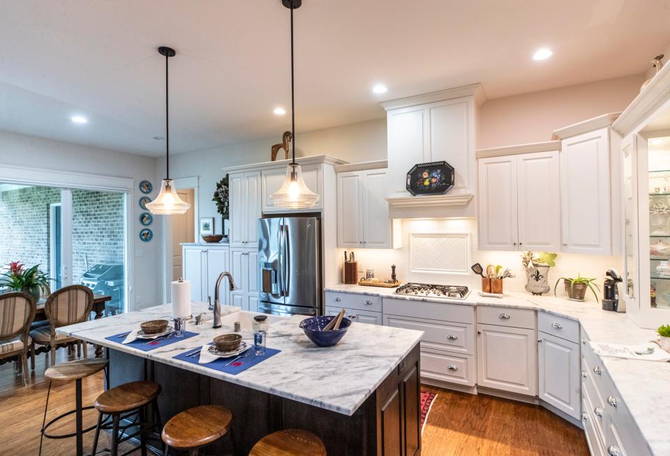 The kitchen in Kim Smith's home in a North Oldham neighborhood of Kentucky. April 21, 2022
