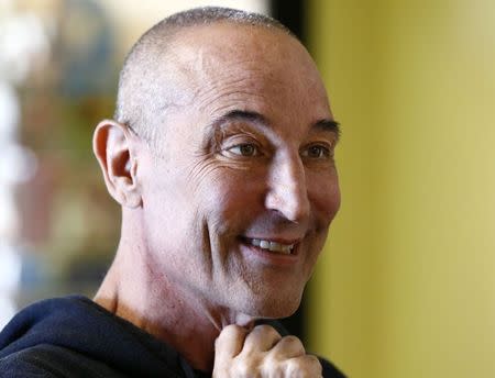 Sam Simon, co-creator of "The Simpsons" talks while visiting a chinchilla farm in Vista, California in this August 19, 2014 file photo. Simon died at age 59 on March 8, 2015, according to his agent. REUTERS/Mike Blake/Files