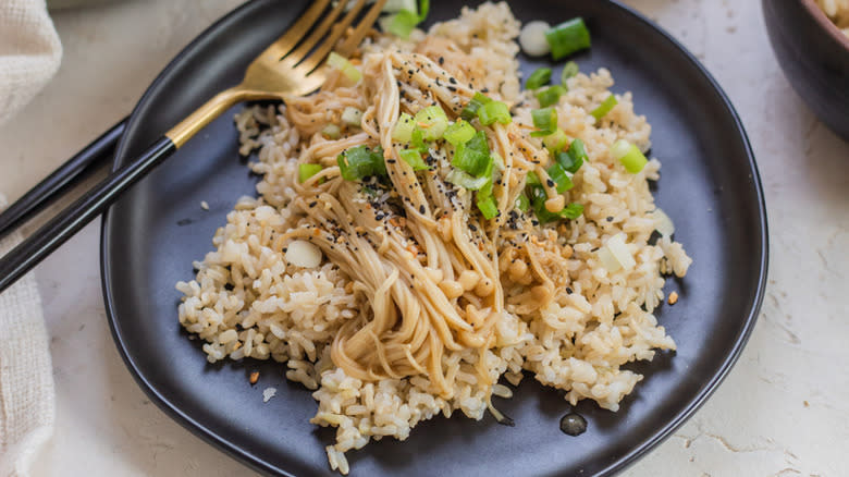 Umami-Packed Enoki Mushrooms 