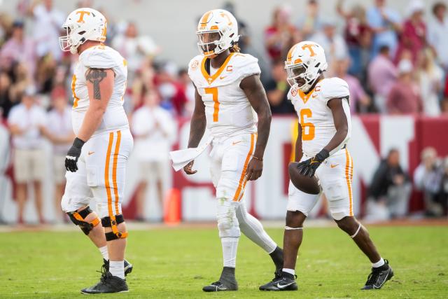 LOOK: Images of Tennessee's New Black Helmet and Dark Mode Uniforms  Released