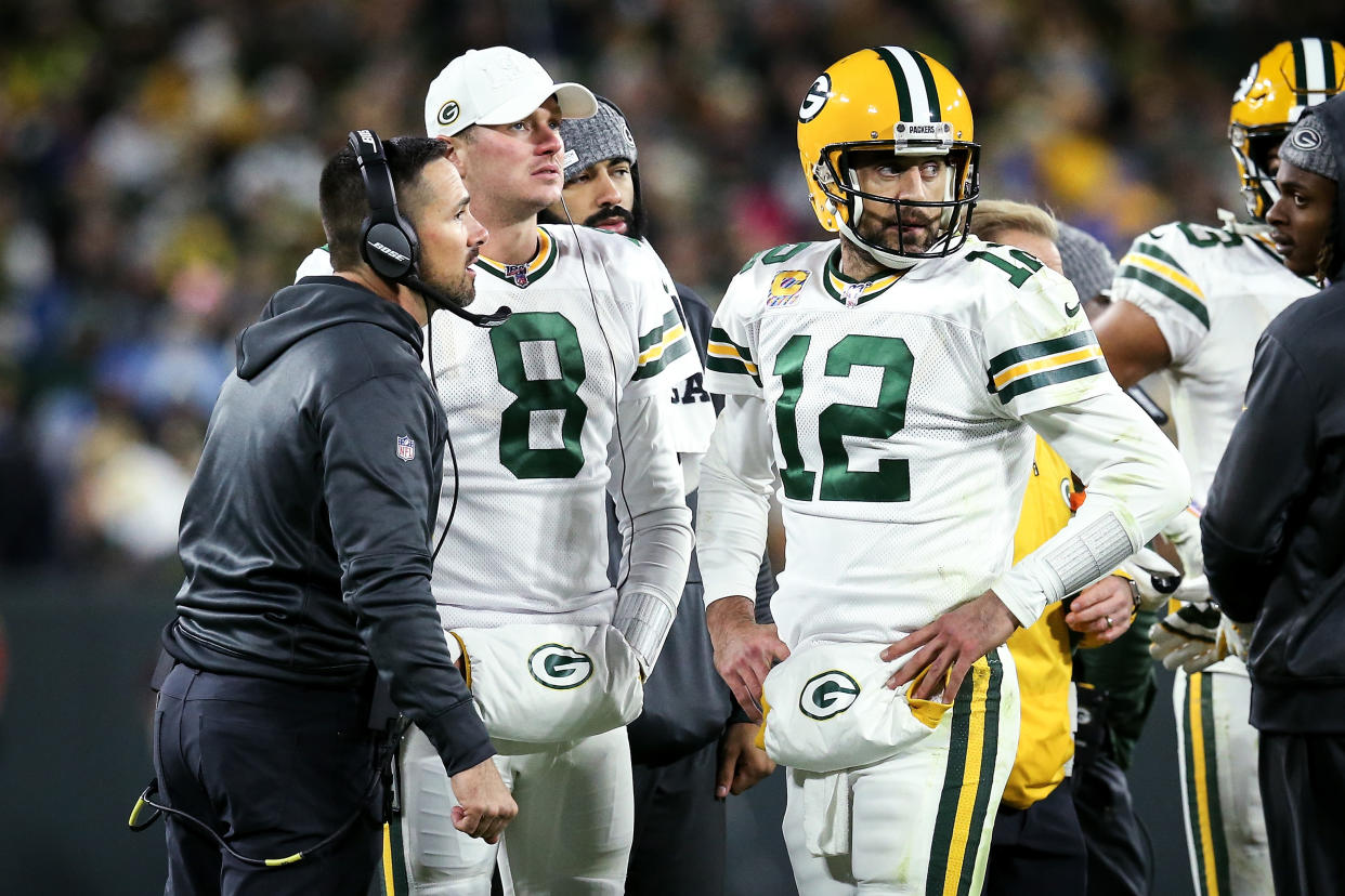 Matt LaFleur expects things to be fine in Green Bay after April's controversial draft pick. (Dylan Buell/Getty Images)