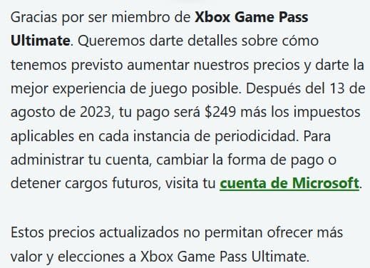 Xbox Game Pass Ultimate subió de precio en México por última vez el 13 de agosto de 2023