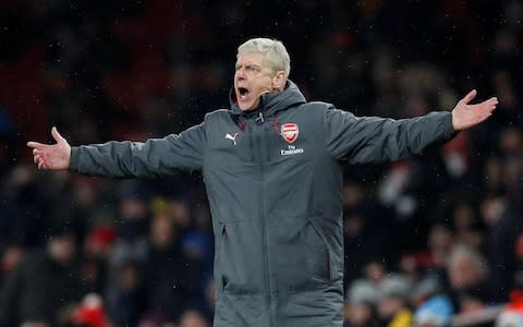 Arsene Wenger reacts on the touchline - Credit: Reuters