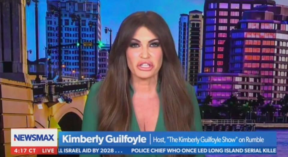 Kimberly Guilfoyle rails against Fox News in a Newsmax interview (Newsmax)