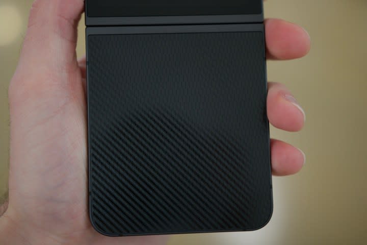 The Samsung Galaxy Z Flip 6 in Crafted Black.