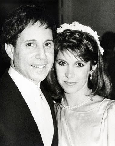 Paul Simon and Carrie Fisher