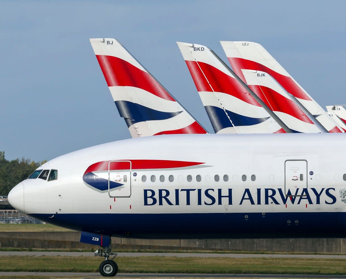 A BA flight caught fire after landing in Copenhagen  (PA Archive)