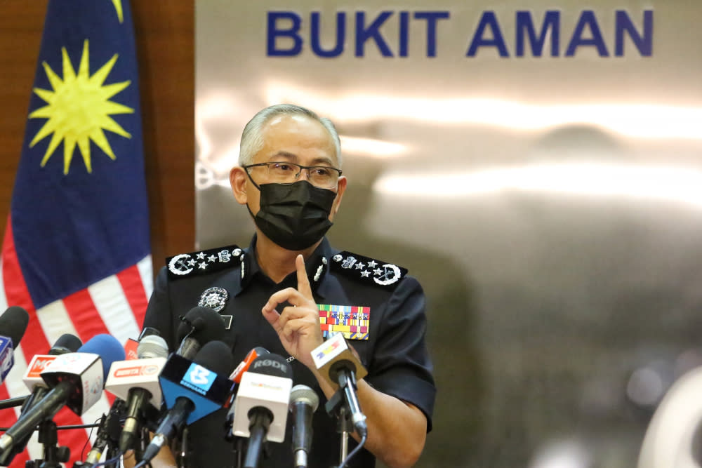 Inspector-General of Police Datuk Seri Acryl Sani Abdullah Sani (pic) explained that Bukit Aman Traffic Investigation and Enforcement Department director Datuk Azisman Alias’s proposal was still at a theoretical stage. — Picture by Choo Choy May