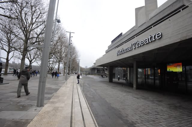 The National Theatre on the Southbank, central London 