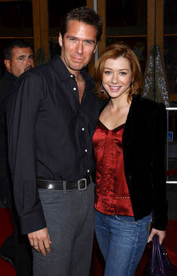 Alexis Denisof and Alyson Hannigan at the LA premiere for Universal Pictures' Serenity