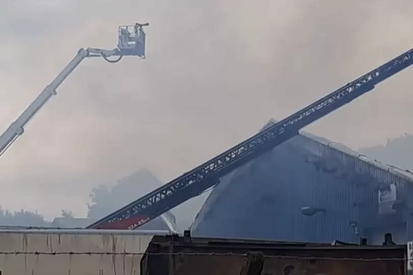 At least 50 firefighters were deployed to the scene