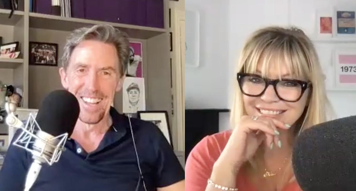 Rob Brydon kept podcast host Kate Thornton entertained, discussing family life and setting straight those rumours from his school days with Catherine Zeta-Jones. (Supplied)