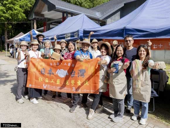 臺灣社區工藝前進日本福島縣故鄉會津工人祭，推廣臺灣工藝特色。(圖：工藝中心提供)