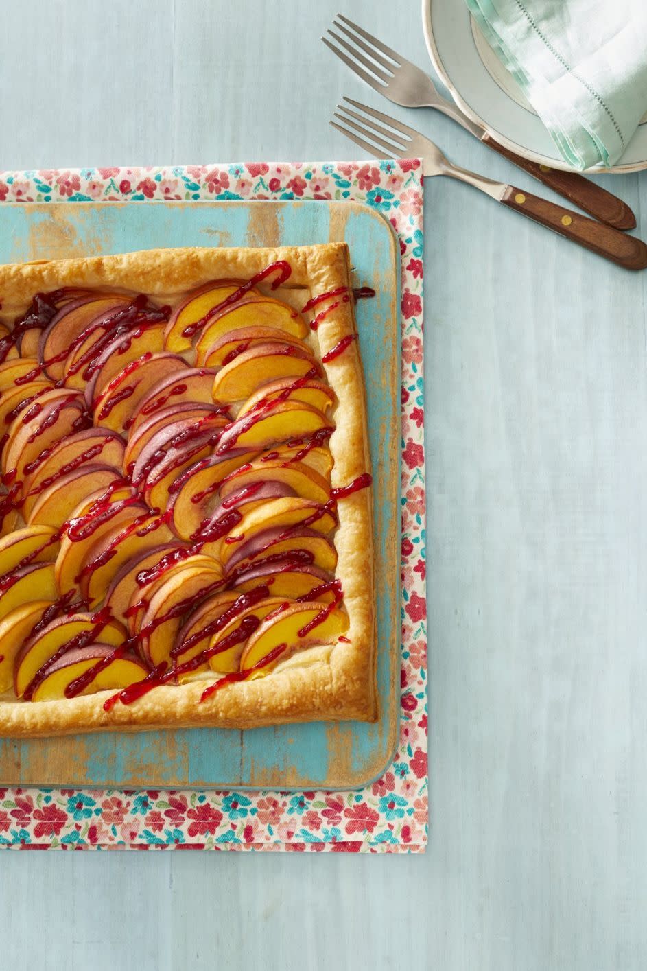 Peach Melba Tart