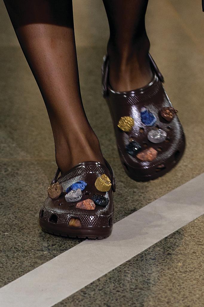 Christopher Kane x Crocs on the runway on Sept. 19, 2016 in London. - Credit: Getty Images