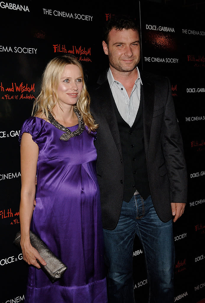 Filth and Wisdom NY premiere 2008 Liev Schreiber Naomi Watts