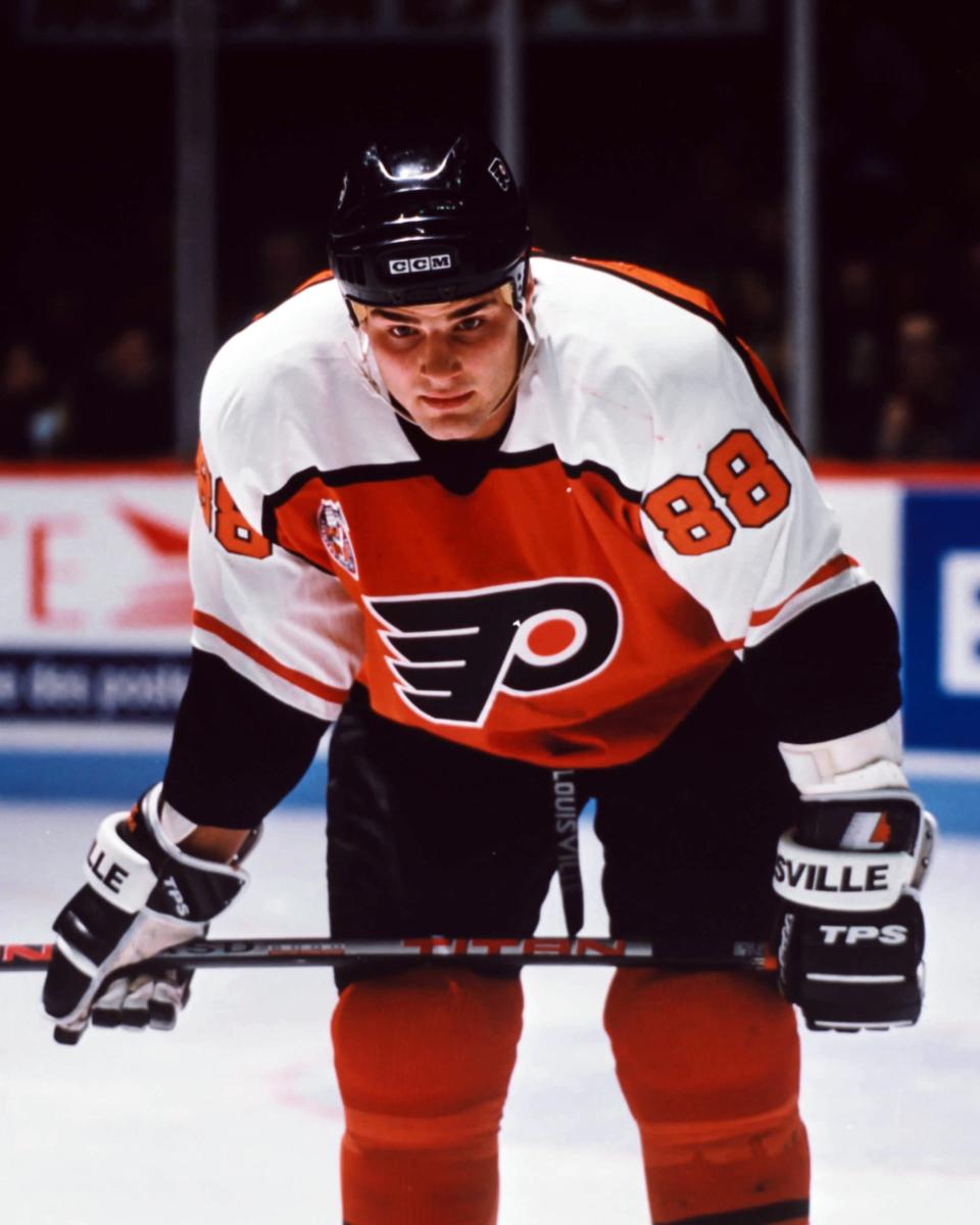 <b>1991: Quebec Nordiques select Eric Lindros</b><br><br>Lindros is infamously known as the player who forced a trade out of Quebec. He informed the team he would not play for them if they selected him first overall, however, Quebec called his bluff. Lindros was then traded, but in a mix up with other GM's, it was unclear whether he was dealt to the Flyers or Rangers. He eventually joined the Flyers and spent eight years with the team before joining the Rangers, Maple Leafs and Stars.