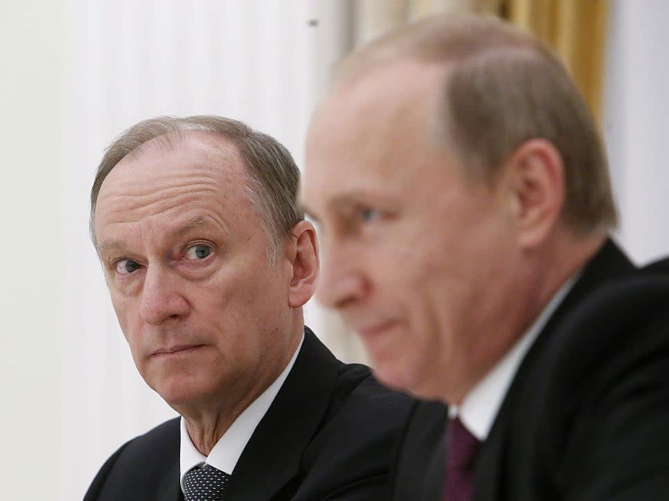 Nikolai Patrushev with Vladimir Putin (Getty Images)