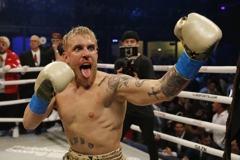 Jake Paul in the boxing ring