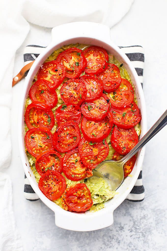 Pesto Chicken Spaghetti Squash