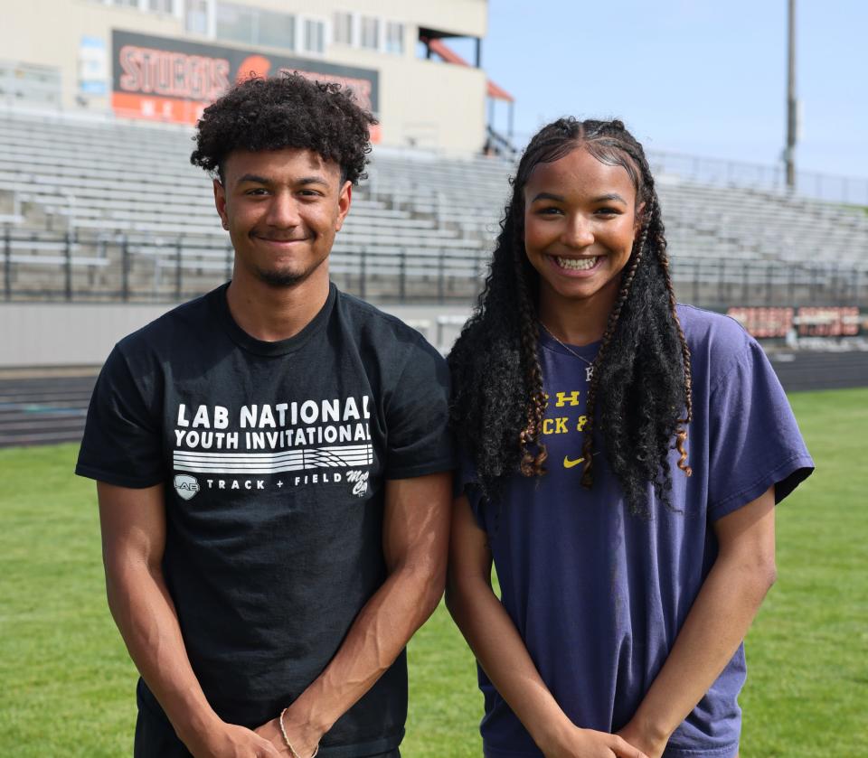 Keyanna and Rasean O'Tey both have big goals for Friday's conference championships and beyond.