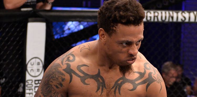 Greg Hardy at Dana White's Tuesday Night Contender Series