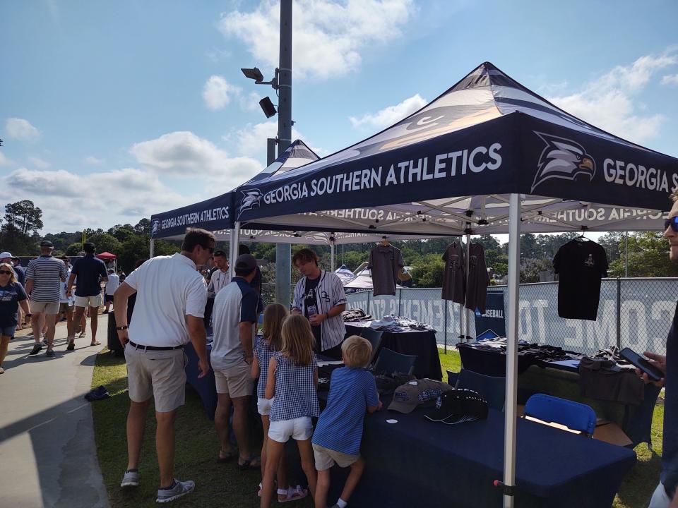 Georgia Southern set up a souvenir stand selling NCAA merchandise during the Statesboro Regional on June 3-5 at J.I. Clements Stadium.