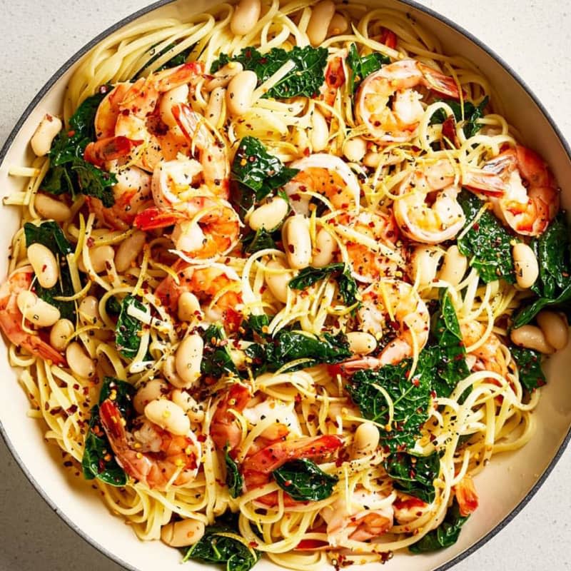 One-Pot Lemon Shrimp Pasta