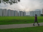 A view of Rivervale Square, an open field where many community events are held. (Yahoo! photo/Eric Tee)