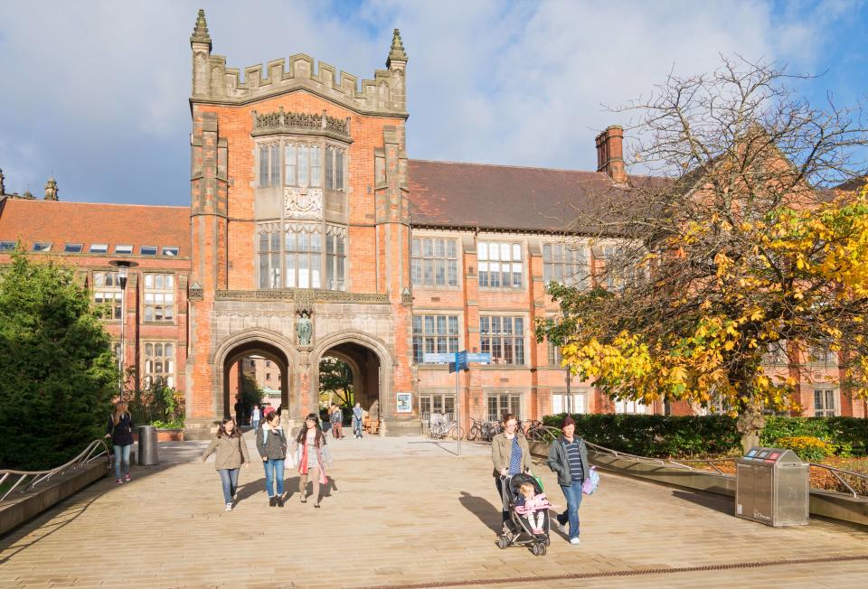 Students walking through Newcastle University campus (stock picture) - Credit: Washington Imaging / Alamy
