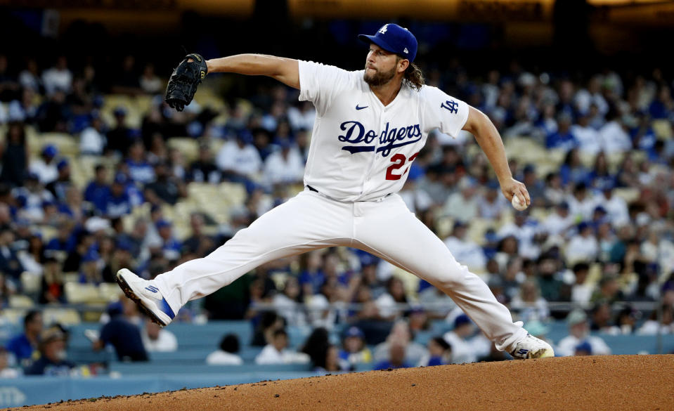 洛杉磯道奇Clayton Kershaw。（Gina Ferazzi / Los Angeles Times via Getty Images）