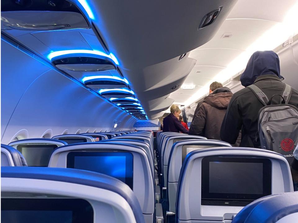 There were 35 people on-board this Delta flight on Friday, April 3, 2020.