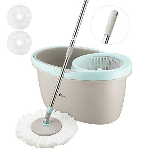 VENETIO 360 Spin Mop&Bucket System with Wringer Dry and Wet Floor Cleaning