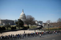 <p>Mourners line up to visit the late evangelist Billy Graham as he lies in honor at the U.S. Capitol in Washington, Feb. 28, 2018. (Photo: Aaron P. Bernstein/Reuters) </p>